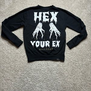 Killstar Black 'Hex Your Ex' Graphic Sweatshirt
